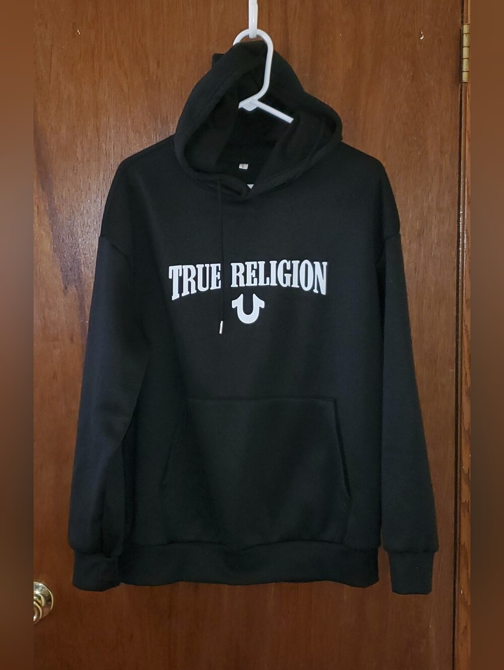 True Religion Inspired Black Hoodie Sz Large